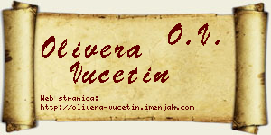 Olivera Vučetin vizit kartica